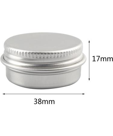 empty jars with lids cosmetic jar B0CL9KV58748 PC 10ml Blue Empty Round Aluminium Tins with Screw Lids Storage Jars Cosmetics Containers Pots with 6 Spatula (Color : Gold Size : 15ml) (Color : Silve - Buy Online on GoSupps.com