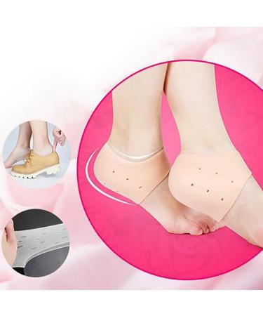 Breathable Elastic Silicone Heel Cups - 2 Pairs Lightweight Foot Grips & Versatile Protectors for Comfort | International Shipping - Buy Online on GoSupps.com