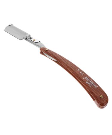 Fomiyes 2st razor eyebrow form tool wood eyebrow care scissors travel barschneider razor blade facial hair splinters handle men human body stainless steel blushing man