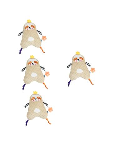 Ibasenice 4 pieces of sleeping comfort towel baby-tag ceiling baby essentials must have cuddly toy for baby pharmaceutical towel pacif