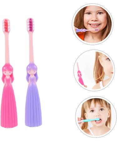 WOONEKY Children s Toothbrush Set - 4 Ergonomic Soft Nylon Travel Toothbrushes in Assorted Colors - Buy Online on GoSupps.com