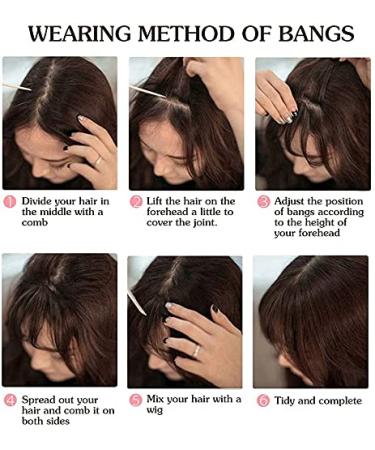 Buy 1pc Thick Natural Clip-In French Bangs - Full Front Neat Hair Clips for Daily Life Dating & Cosplay | International Shipping - Buy Online on GoSupps.com