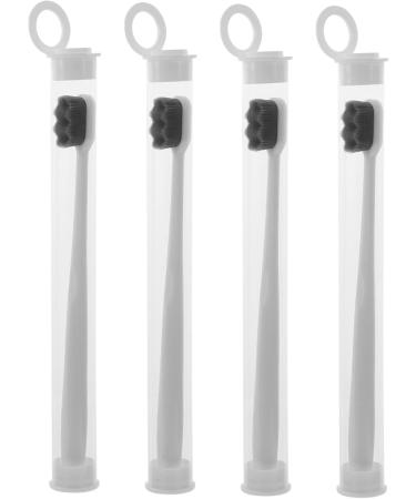 Minkissy 8pcs Soft Portable Travel Toothbrushes - Nylon Daily Toothbrushes for Adults & Kids - Aesthetic Foldable Design in Round PP Tube - Perfect for Travel - Buy Online on GoSupps.com