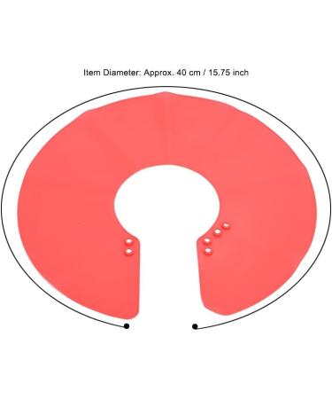 Yemirth Adjustable Hair Cutting Collar - Soft Silicone Magnet Buckle Shawl for Salon & Home Use - Red - Buy Online on GoSupps.com
