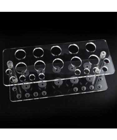 Voragrl 20 Hole Acrylic Makeup Brush Holder Display Stand Cosmetic Accessories Storage Rack - Buy Online on GoSupps.com