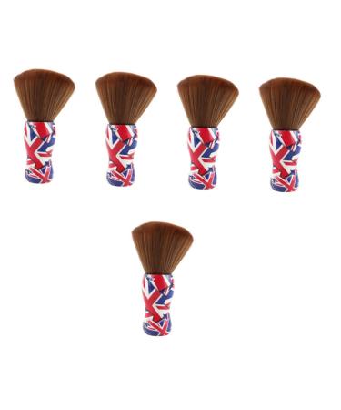 FRCOLOR 5pcs cleaning brush salon shave brush Professional shave brush male shaving brush neck duster brush for curly Shaving brush for multipurpose fiber wool man