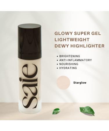 Saie Glowy Super Gel Mini - Starglow (0.5 oz) | Lightweight Hydrating Gel for Radiant Skin - Buy Online on GoSupps.com