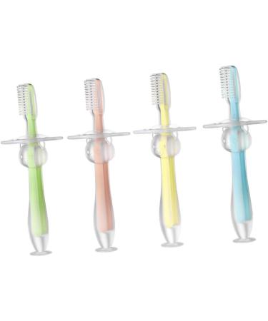 Buy Minkissy 8-Piece Bristle Toothbrush Set - Silicone Bite Ring & Suction Training Brushes for Kids | International Shipping - Buy Online on GoSupps.com