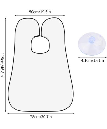 Catime Beard Shave Apron Set - Waterproof Black & White Cloak for Men | Ideal Razor Gifts - Buy Online on GoSupps.com