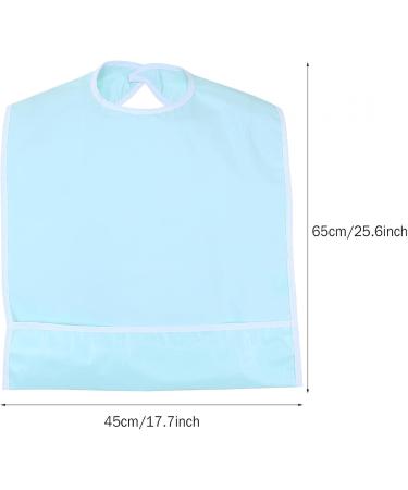 Adult Bibs Waterproof Adult Elder Mealtime Bib Clothes Clothing Protector Dining Aid a Perfect Item for the Adult and the Elder Who Lack Ability to Have Meal Reusable(Light green) - Buy Online on GoSupps.com
