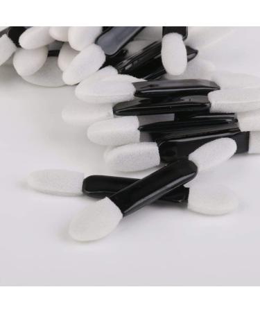 Eyeshadow Applicators 50pcs Disposable Double Ended Sponge Eye Shadow Applicators Dual Sided Eyeshadow Brush Sponge Tipped Oval Makeup Applicator Black Handle - Buy Online on GoSupps.com