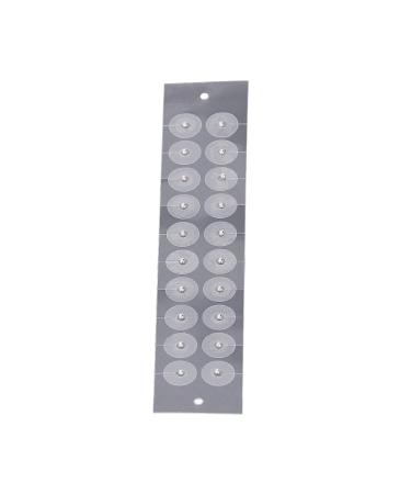 Ear Press Seeds Silver Plated Ear Seeds Transparent Tape 100 Pieces for the Body