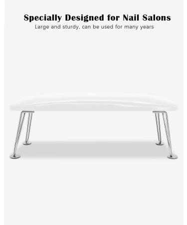 Soft Microfiber Nail Arm Rest Pillow for Manicure - Anti-Slip & Stable (White) - Buy Online on GoSupps.com