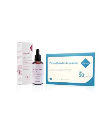 FMITA Pack Cicatrices reduction plaster with hyaluronic acid + 100 natural rose ideal for scars and queloids caesareans aesthetic operations burns