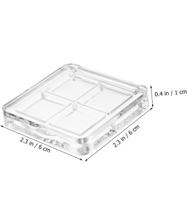 Outanaya 6 Pcs Transparent Square Eye Shadow Box DIY Eye Shadow Palette Empty Makeup Palette Plastic - Buy Online on GoSupps.com