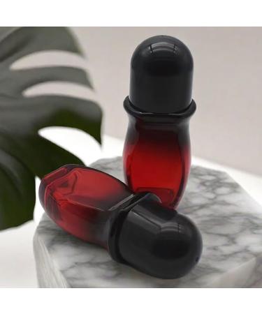 2pcs 50ml Glass Roller Ball Bottles - Refillable Perfume & Essential Oil Containers - Large Black Roller Bottles for Deodorant - Buy Online on GoSupps.com