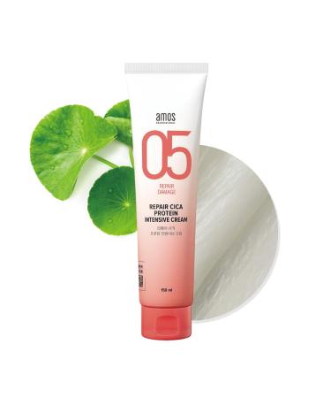 AMOS PROFESSIONAL Repair Cica Protein Intensive Cream | Intesive Care for Damaged Hair | Heat Protection | Hair Style Cream | Korea Salon Brand | K beauty