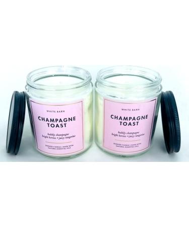 Buy White Barn Champagne Toast Scented Candle - 7 oz Pack of 2 | Bath & Body Works | International Shipping Available - Buy Online on GoSupps.com