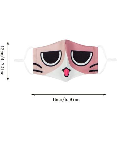 1/2/3pcs Children Funny Cartoon Cute Pattern Washable Reusable Adjustable Elastic Ear Loops Face_Mask - Buy Online on GoSupps.com