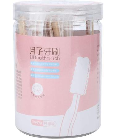 SUNGOOYUE Bamboo Handle Maternity Toothbrush Set for Pregnant Women - 30pcs Lemon Flavor Eco-Friendly Dental Care - Buy Online on GoSupps.com