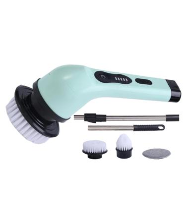 Electric Scrubber 5w Electric Brush Cleaner Rotating Cleaning Brush Cleaning Brush with Adjustable Extension Cordless Cleaning Brush for Bathroom Floor Sink Window Blue