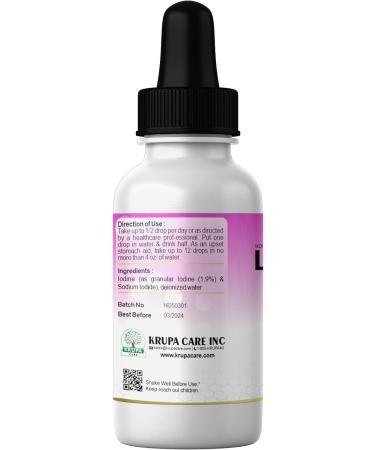 Lugol Drops 1.9% Iodine and Potassium Iodide Solution - Liquid Supplement - Buy Online on GoSupps.com