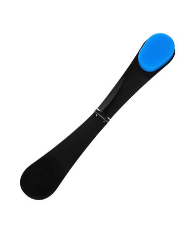 FRCOLOR Applicateur Autobronzant Pliable Bleu ponge 35 Cm pour Dos Brosse Exfoliante Corps Outil Hydratant et Applicateur Solaire Soins Peau et Bronzage Uniforme