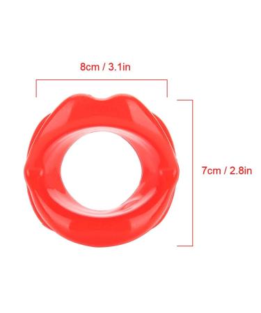 GOTOTOP Silicone Face Lifting Lip Exerciser - Anti Wrinkle Mouth Muscle Tightener Tool (Red) for Youthful Skin - Buy Online on GoSupps.com