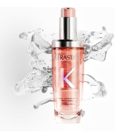 K rastase Chroma Absolu High Shine Hair Oil for Damaged Colour-Treated Hair Lightweight Formula with Lactic Acid Huile Chroma clat Refillable Bottle 75ml - Buy Online on GoSupps.com