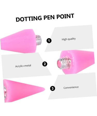Healeved 6 Pcs Wax Head Rhinestone Dotting Pen Tips Nail Picker Replacement Tips Rhinestones Picker Tips Point Drill Pen Tip Rhinestone Picker Head Manicure Tools Nail Art Tool Pink Acrylic - Buy Online on GoSupps.com