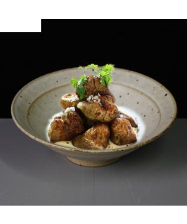 Modern Large Dinner Plates Ceramic Fruit Salad Mixing Bowls Vintage Dinner Plates Home Kitchen Round Tableware Soup Basins Ramen Noodle Bowls Stackable Dinner Plates (Color : A Dinner Bowl) ( - Buy Online on GoSupps.com