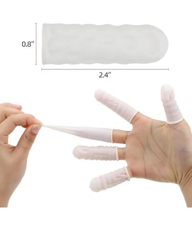 300x Medium Latex Finger Cots - White Disposable Rubber for Injured/Cracked Finger Sports - Buy Online on GoSupps.com