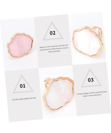 2 pi ces Palette de M lange pour Vernis Ongles Bague R sine Marbr e Portable Outil Manucure Professionnel et Maison - Buy Online on GoSupps.com