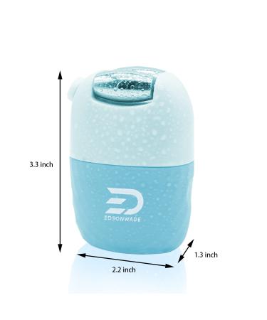 EDSONWADE Ice Roller for Face and Eyes - Natural Skin Tightening Tool with Silicone Molder - Reduce Eye Bags and Enhance Elasticity - Cryotherapy Beauty Treatment in Blue - Buy Online on GoSupps.com
