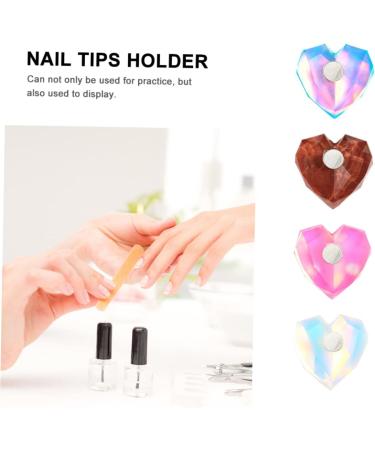 Mikinona 4sets Nail Practice Holder Nail Art Practice Stand Nail Tips Holder Nail Practice Rack Manicure Practice Tool Nail Showing Stand Nails Tip Holder Stand for Nails Tip Nail Art Stand - Buy Online on GoSupps.com