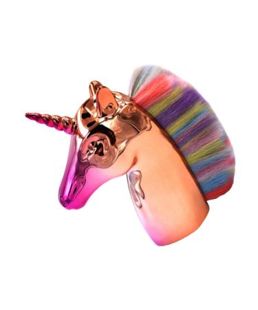 minkissy Makeup Foundation Brush 1pc Foundation Makeup Women s Suits Foundation Brush Brush for Powder Foundation Ladies Suits Unicorn Makeup Women's The Face Brush 9x8cm Golden handle color