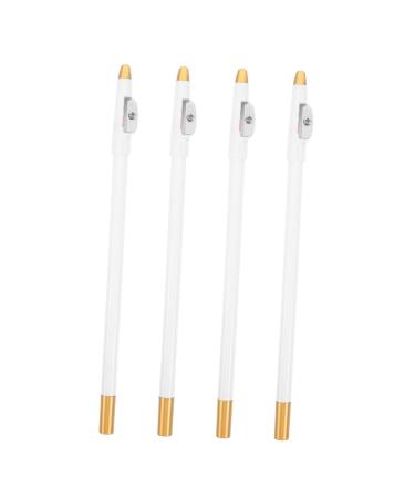 4 pi ces Set de Crayons de Barbier Blancs Crayon Int gr Crayon Sourcils Imperm able Pr cision pour Barbe Sourcils et Maquillage Tenue Longue Dur e pour Hommes et Femmes