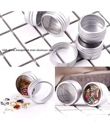 Desikixudy 1Pc Makeup Round Storage Box Nail Art Bead Container Portable Cosmetic Cream Jar Pot Box Round Bottle Bead Golden - Buy Online on GoSupps.com