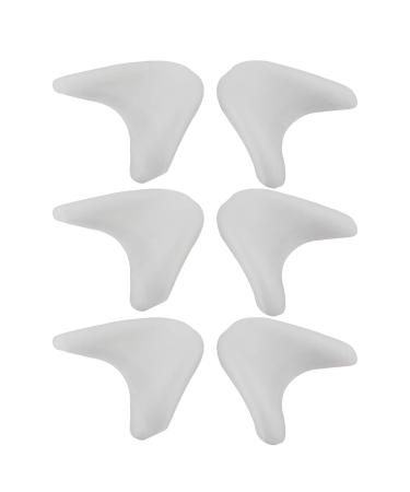 Futheda toe protective caps made of silicone gel for midfoot bones high heels soft for ballet dance athletes toe protection with breathable hole white 3 pairs