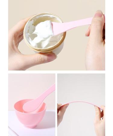 Face Mask Mixing Bowl Set +50pcs Cotton Pads Plastic 6 in 1 DIY Facemask Mixing Tools Kit with Mask Bowl Stick Spatula Measuring Cup & Mask Brushes (Pink) - Buy Online on GoSupps.com