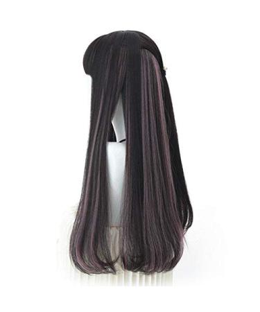 BGHJUE 26-Inch Natural Long Silky Straight Lace Front Wig - Heat Resistant Synthetic Hair for Women - Buy Online on GoSupps.com