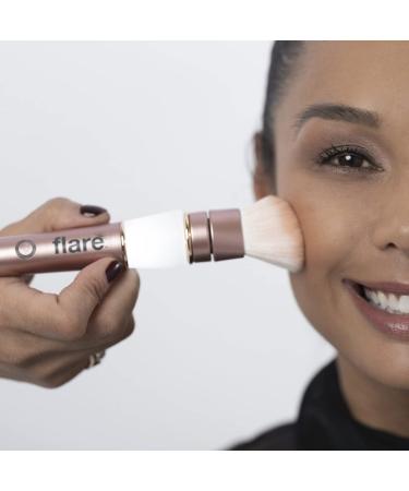 Buy Taste Beauty Flare LED Light-Up Makeup Brush | 3 Interchangeable Heads USB-C Charger & Travel Bag - Perfect for International Shipping - Buy Online on GoSupps.com