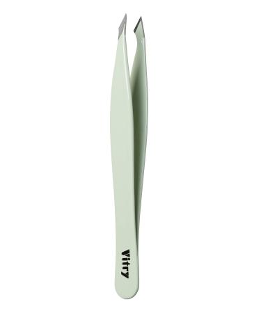 Vitry Colored plucking tweezers "Yatagan" tapered tips 1 piece