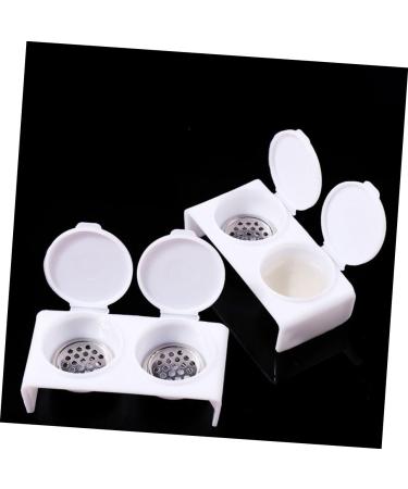 FRCOLOR Monomer Holder nail soaking bowl wash pen dappen dish for monomer bracket Stainless steel nail monomer dish with cover nail Pen wash cup liquid Acrylic manicure various tool - Buy Online on GoSupps.com
