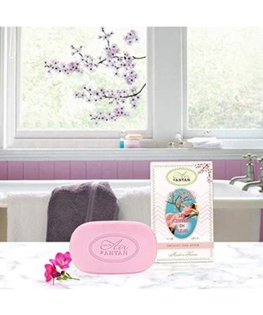 Bar Soap 2x100g CERISIERS EN FLEURS by Un Air d'Antan / Fragrance from South Of France: Cherry Blossom & Freesia/Organic Argan Oil/No Paraben/Moisturising Soap/Body Soap/Hand Soap/French Soap Cherry Blossom x2 - Buy Online on GoSupps.com