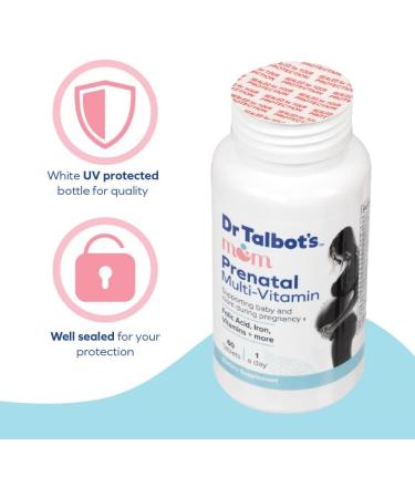 Dr. Talbot's Mom Prenatal Multi-Vitamin - Folic Acid Iron & Essential Vitamins - 60 Tablets for Healthy Moms | International Shipping - Buy Online on GoSupps.com