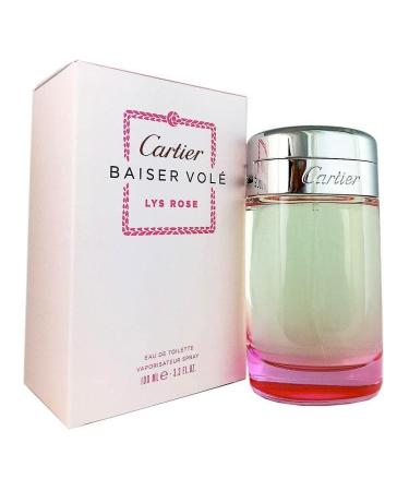 Cartier Baiser Vole Lys Rose Eau De Toilette Spray 3.3 Ounce