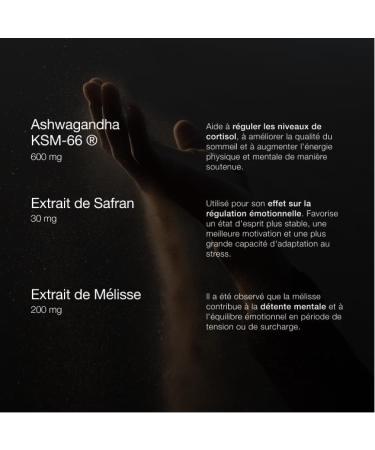 ZZEN Calm | Ashwagandha KSM-66 Extrait de Safran et M lisse | Compl ment Anti Stress SuperCalm Cortisol pour R duire Stress Anxi t Angoisse | Am liore l Humeur et quilibre motionnel (PACK 1) 60 unit (Lot de 1) - Buy Online on GoSupps.com