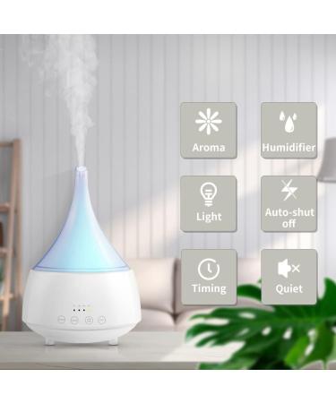 Aroma Diffuser 300ml - Essential Oil Humidifier with 4 Timers 2 Fog Modes & 16 LED Colors | Perfect for Bedrooms & Kids' Rooms - Buy Online on GoSupps.com