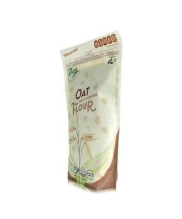 Organic Multi-Purpose Oat Flour (14 oz) - Fresh Whole Grain Oats for Cakes, Cookies, Bread & Pancakes - Vegan, Non-GMO, Nut-Free, Gluten-Free - Buy Online on GoSupps.com